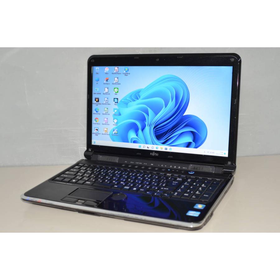 中古良品ノートパソコン 富士通 AH55/D3 Windows11+office 爆速