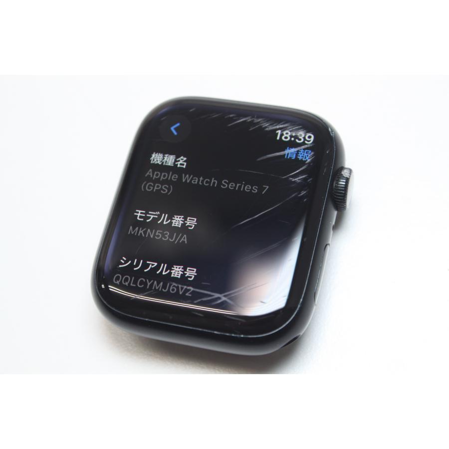 新入荷！！美品　Apple Watch Series 7 GPS 45mm MKN53J/A /apple　第7世代　初期化済み Apple Watch Series 7（GPS + Cellularモデル）- 45mmグラファイト