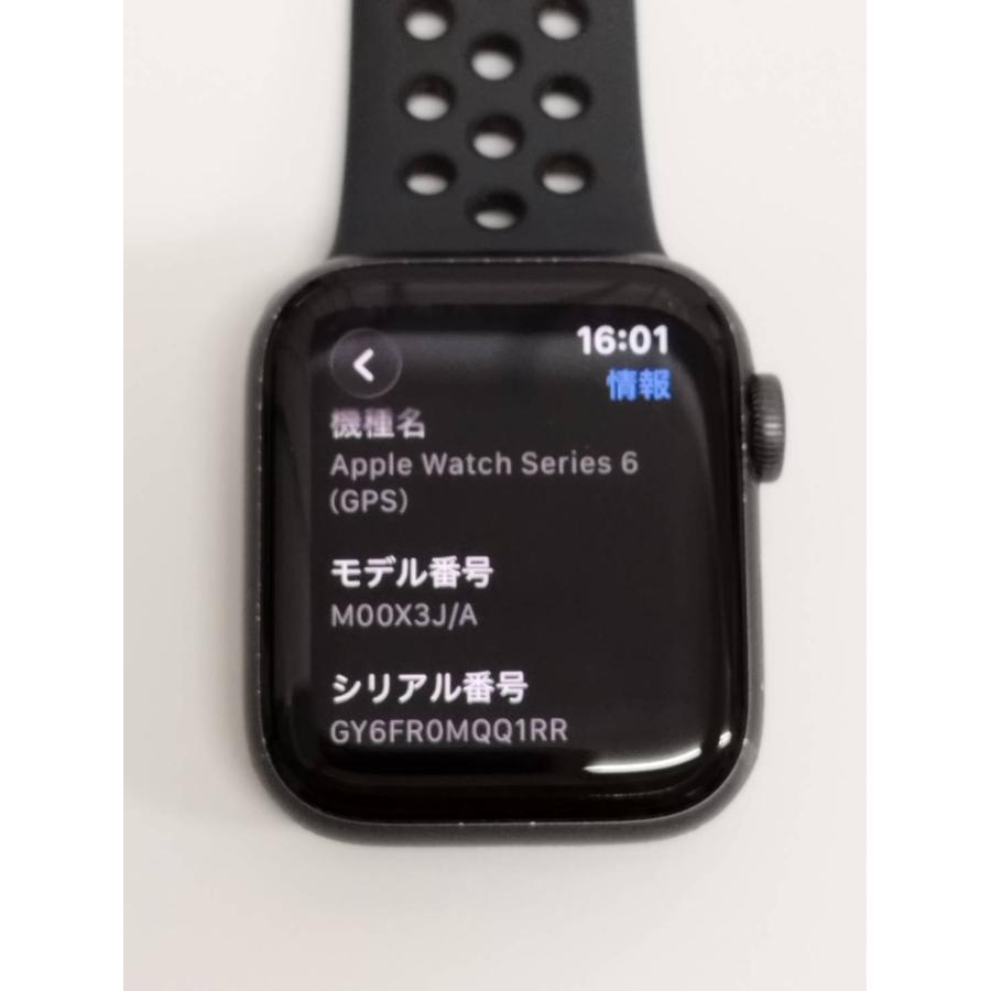 訳アリ】Apple Watch Nike Series 6/GPS/40mm/A2291/スペースグレー 