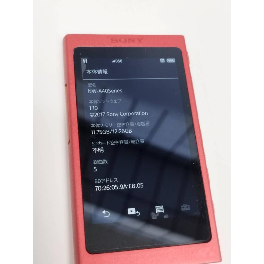 SONY WALKMAN NW-A45 トワイライトレッド（中古） SONY WALKMAN NW-A45 トワイライトレッド（中古） SONY WALKMAN