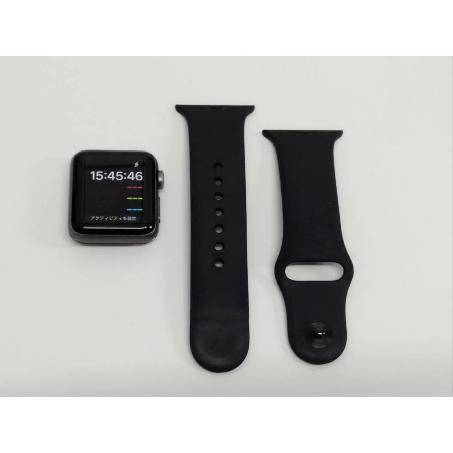 Apple Watch Series 3/GPS/38m/A1858/スペースグレー〈MTF02J/A〉 (1