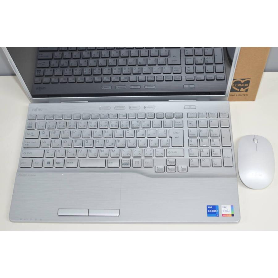 中古ノートパソコン 富士通 AH53/G2 Windows11+office 高性能core i7-1260P/メモリ8GB/爆速SSD512GB/15.6インチ/WEBカメラ/無線/ブルーレイ 中古ノートパソコン 富士通 AH53/G2 Windows11+office 高性能core i7
