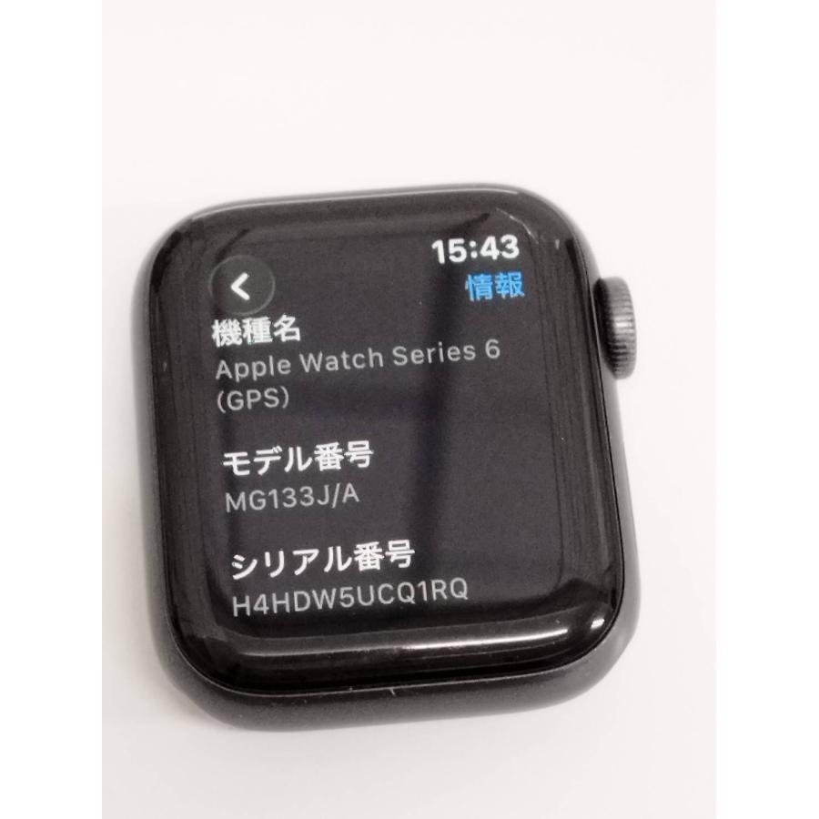 Apple Watch Series 6/GPS/40mm/A2291/スペースグレー〈MG133J/A〉 (3 