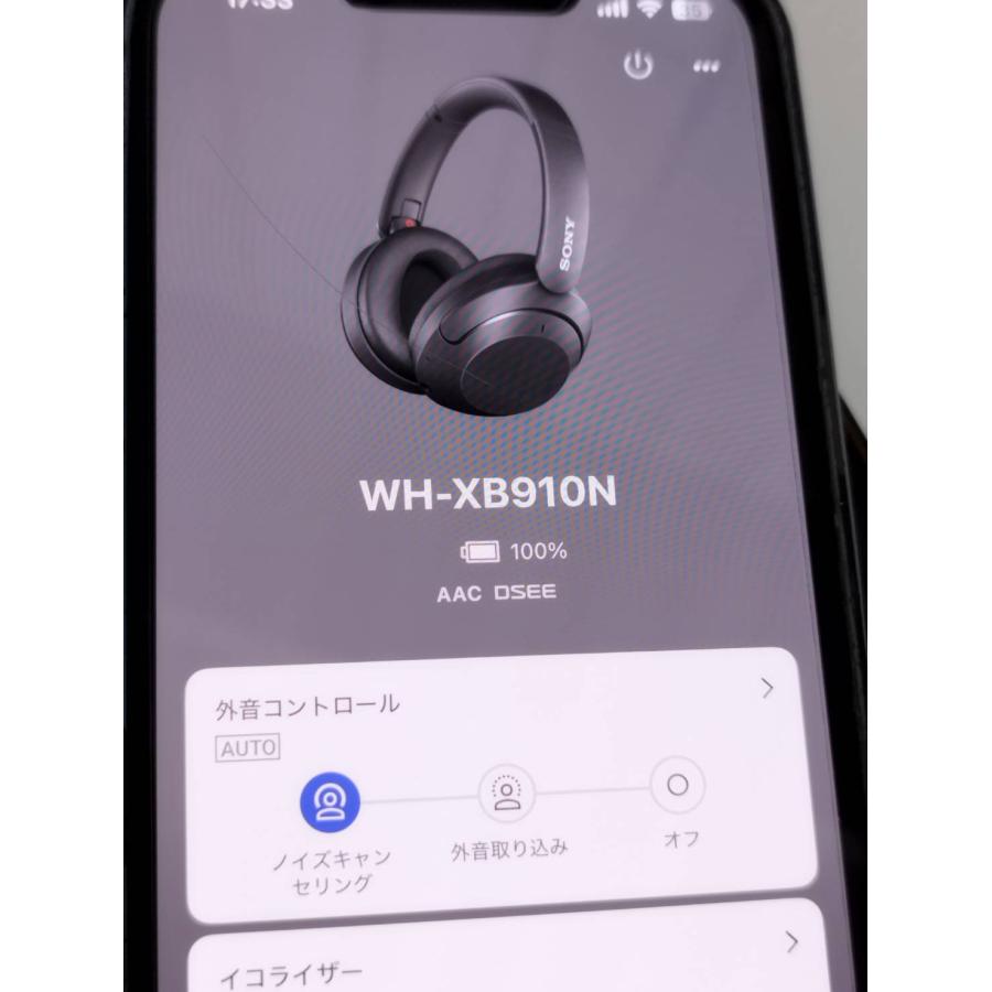 SONY WH-XB910N/YY2951/ワイヤレスヘッドホン/ブラック : 中古パソコン