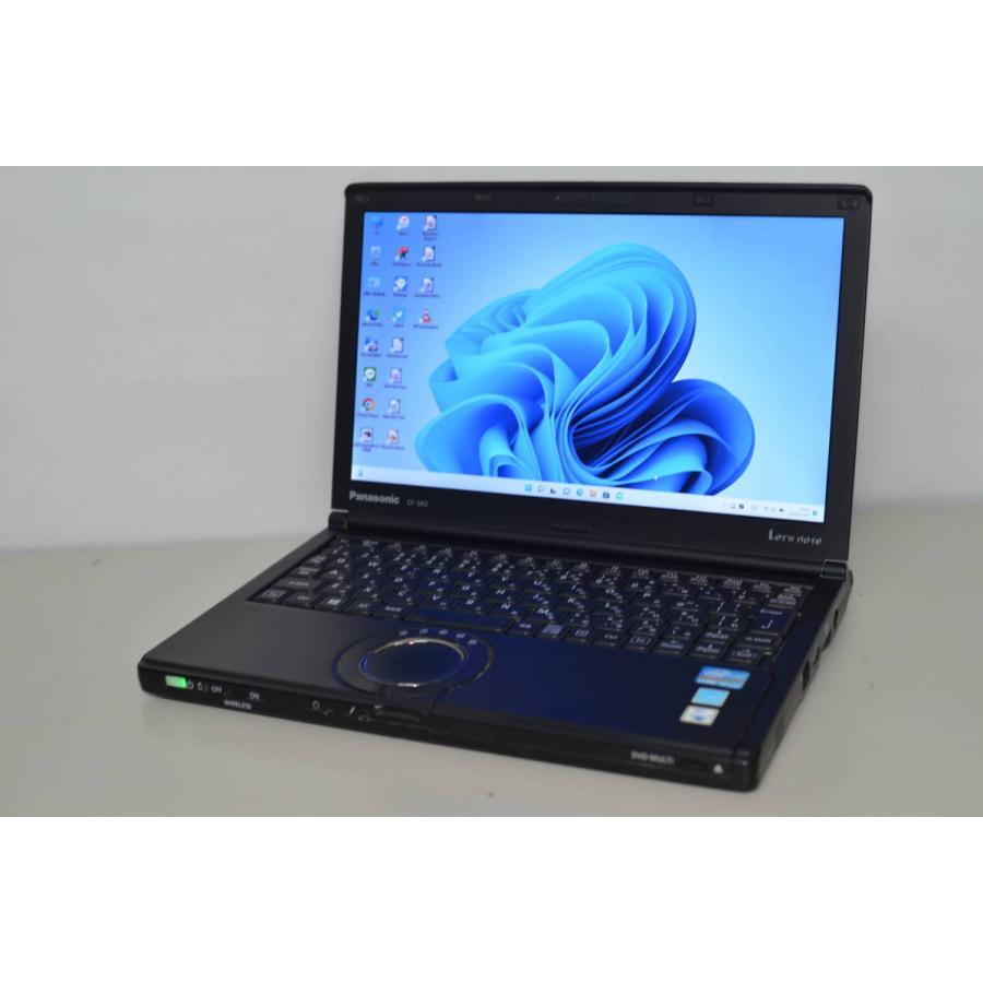 日本製中古軽量ノートPC Panasonic CF-SX2BEKBP Windows11+office Core i7-3540M/メモリ16GB/爆速SSD256GB/12.1インチ/DVDマルチ/webカメラ | 
