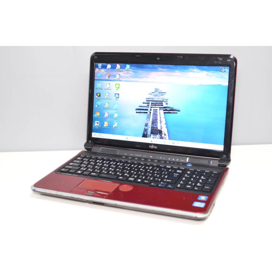 中古ノートパソコン 富士通 AH77/D Windows11+office 爆速SSD512GB core i7-2630QM/メモリ8GB/ブルーレイ/無線内蔵/HDMI/テンキー/24H2 中古ノートパソコン 富士通 AH77/D Windows11+office 爆速SSD512GB