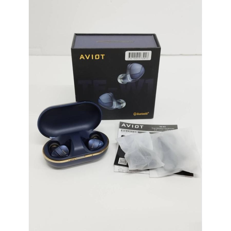 美品】AVIOT TE-W1/ワイヤレスイヤホン/ドーンネイビー : 中古パソコン