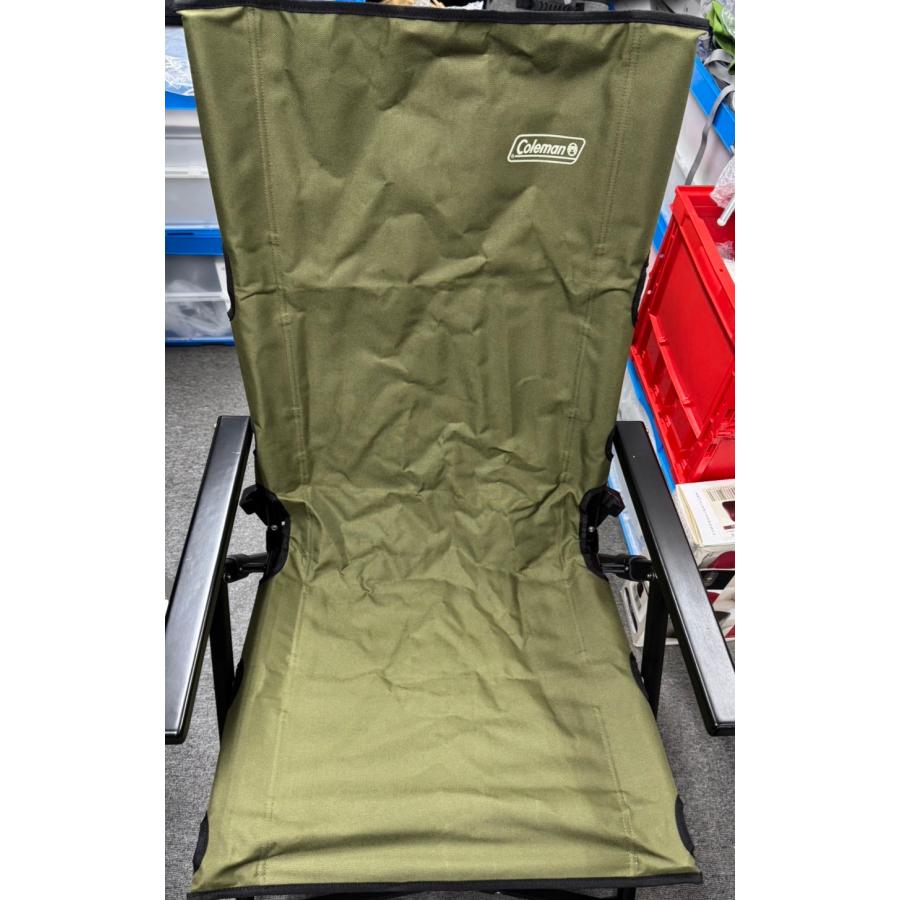 良品】Coleman オリーブレイチェア/3段階リクライニング式ハイバック