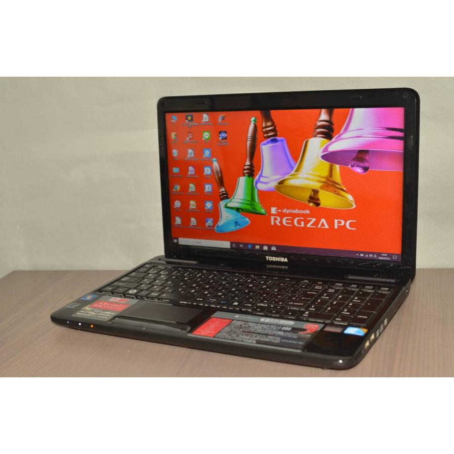 中古ノートパソコン 東芝 T350/36AW 最新Windows10+office 大容量