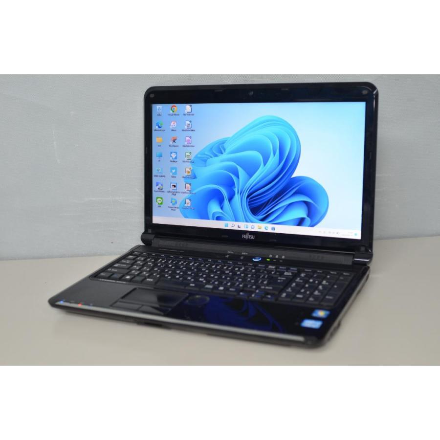 中古良品ノートパソコン Windows11+office 爆速SSD256GB 富士通 AH56 