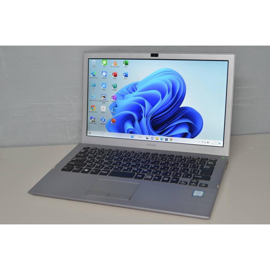 中古軽量ノートPC 最新Windows11+office SONY VJS131C11N 爆速SSD256GB 