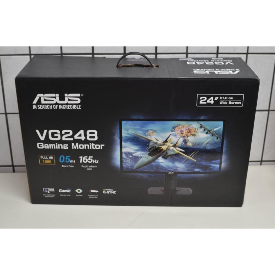 ASUS ゲーミングモニター VG248QG 本体 中古品 中古良品 ASUS VG248QG 液晶モニター 24型ゲーミングモニター 確認済