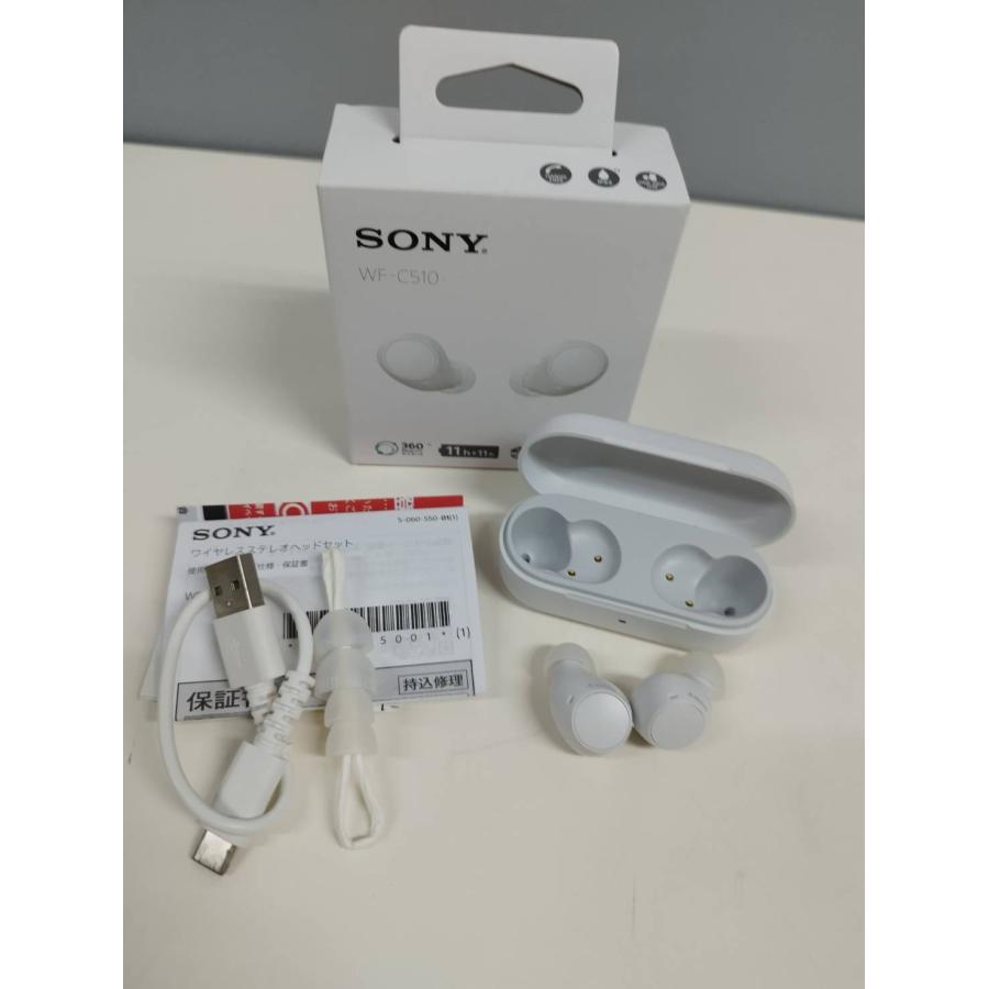 良品】SONY WF-C510/YY2982/ワイヤレスイヤホン/ホワイト : 中古