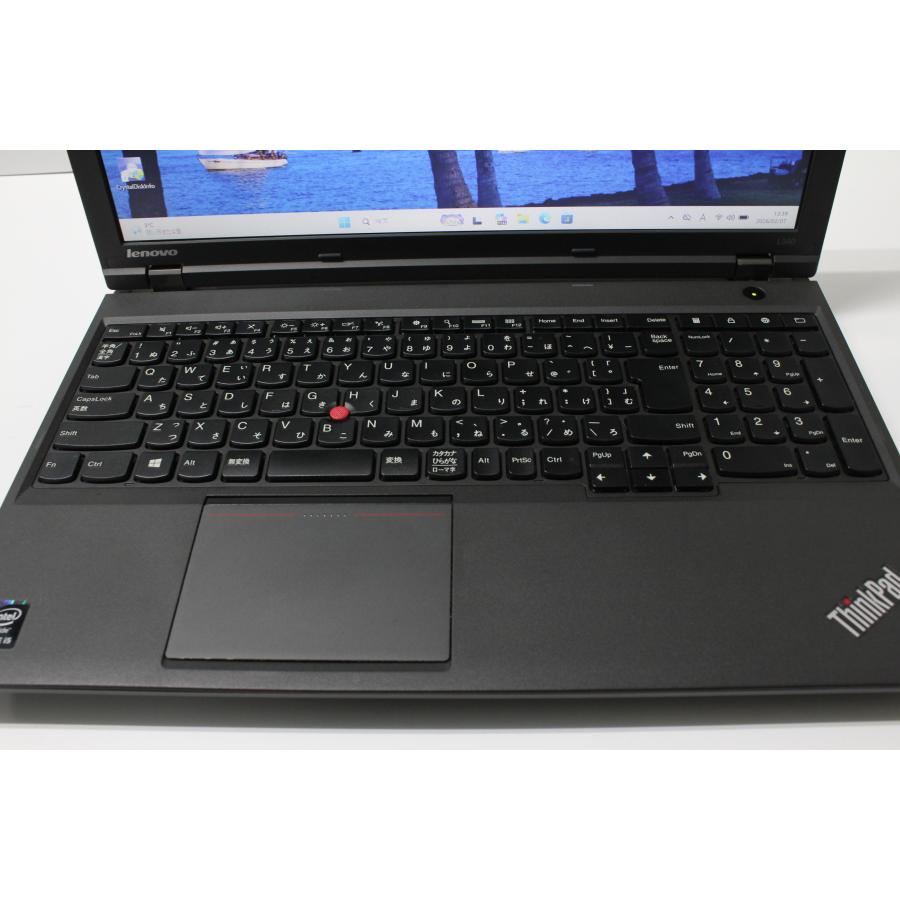 中古ノートPC】Lenovo〈ThinkPad L540〉Intel Core i5/SSD128GB/メモリ 