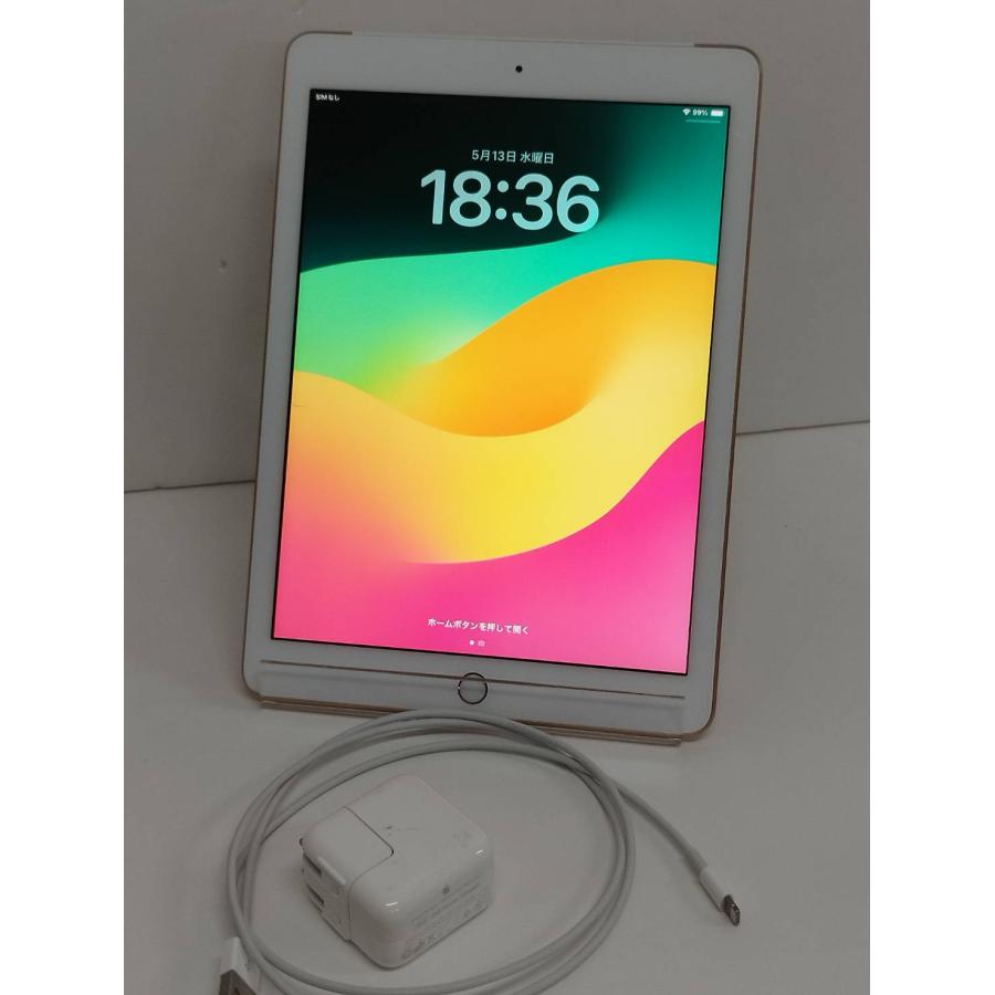 美品★iPad 第6世代 WiFiモデル 128GB 本体 MRM22J/A 美品】iPad 第6世代/Wi-Fi+セルラー/A1954/128GB/ゴールド〈MRM22J/A