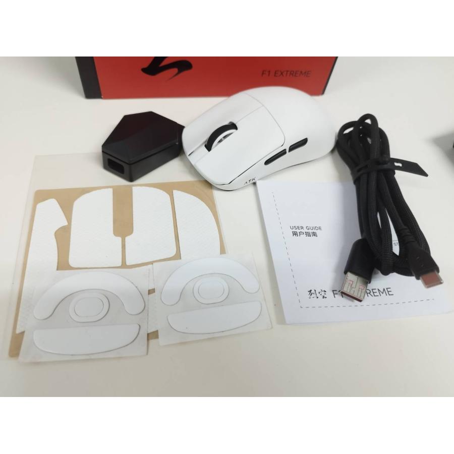 美品】ATK 烈空 F1 EXTREME/ワイヤレスゲーミングマウス/ホワイト