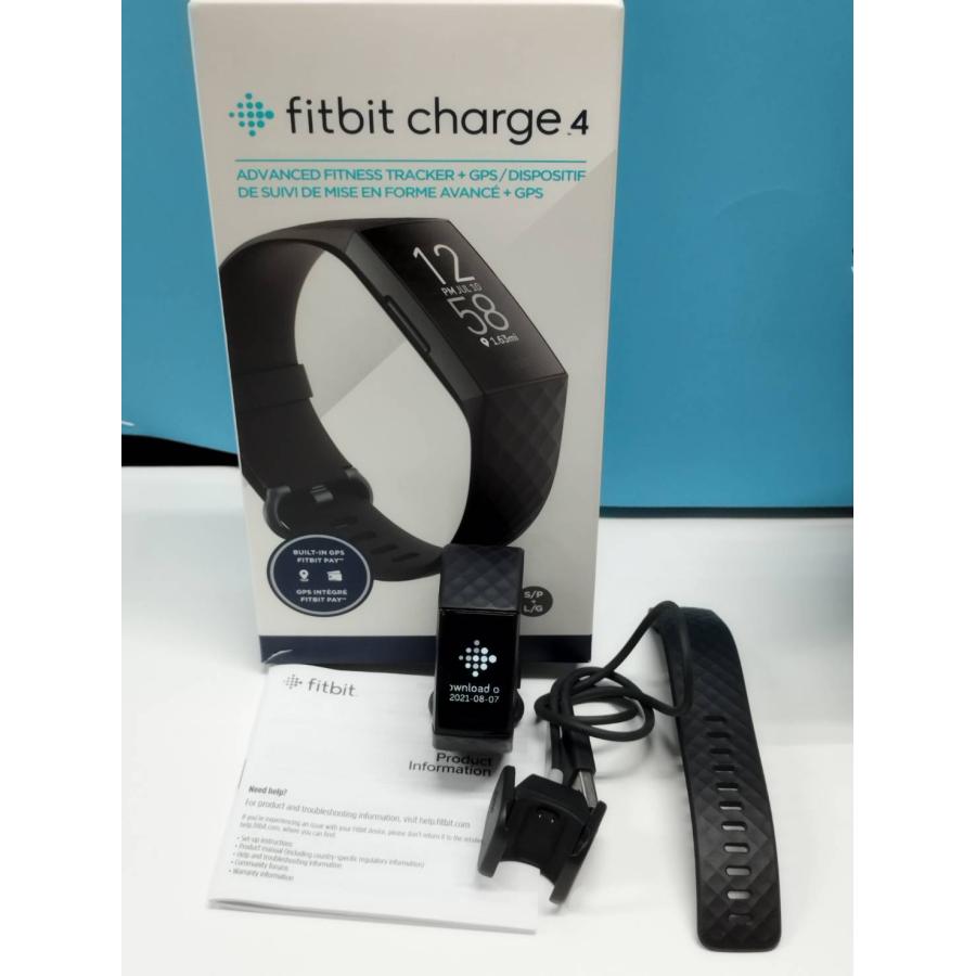 fitbit charge 4 スマートウォッチ/FB417BKBK-JP : 中古パソコン