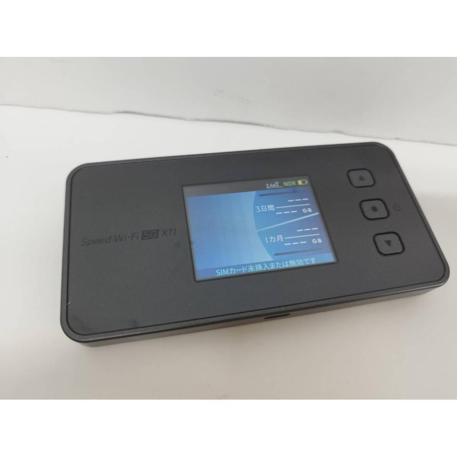 Speed Wi-Fi 5G X11/NAR01/ブラック/モバイルルーター : 中古パソコン