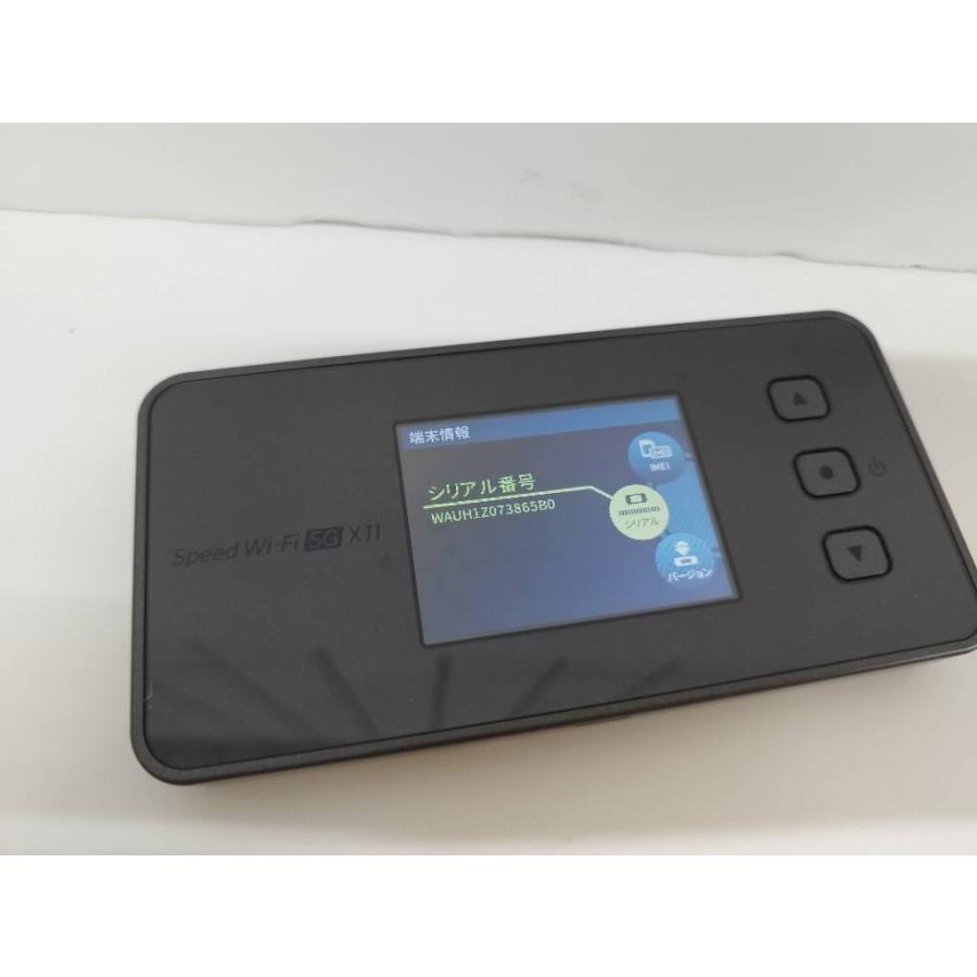 Speed Wi-Fi 5G X11/NAR01/ブラック/モバイルルーター : 中古パソコン