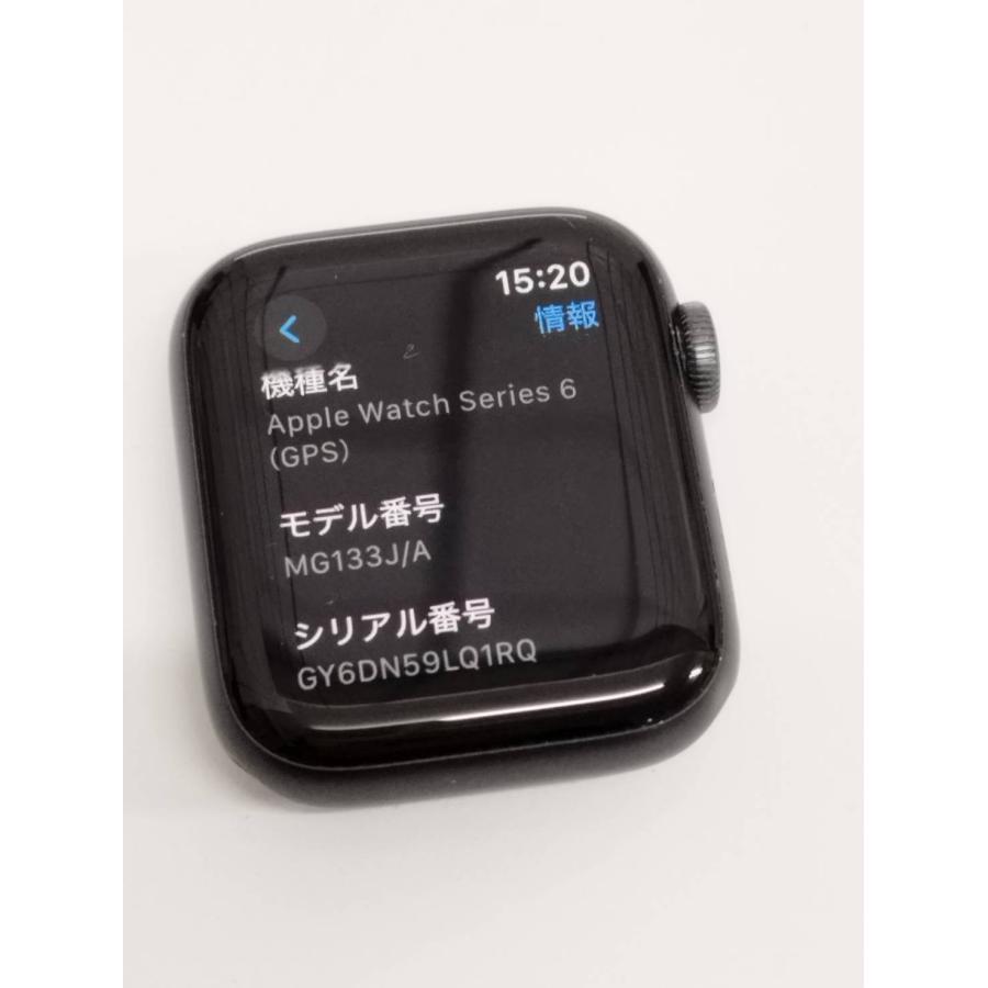 Apple Watch Series 6/GPS/40mm/A2291/スペースグレー〈MG133J/A