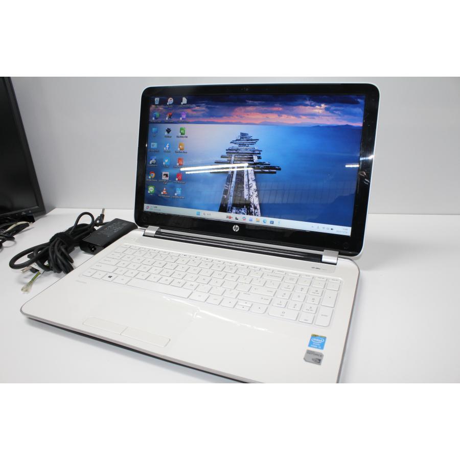 中古品 HP Win10ノートPC 15.6インチ ホワイト ACアダプター付 中古品 HP Win10ノートPC 15.6インチ ホワイト ACアダプター付