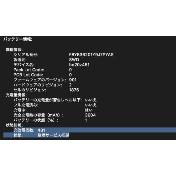MacBook Pro（13インチ,2018,Thunderbolt 3ポートx 4）256GB/8GB