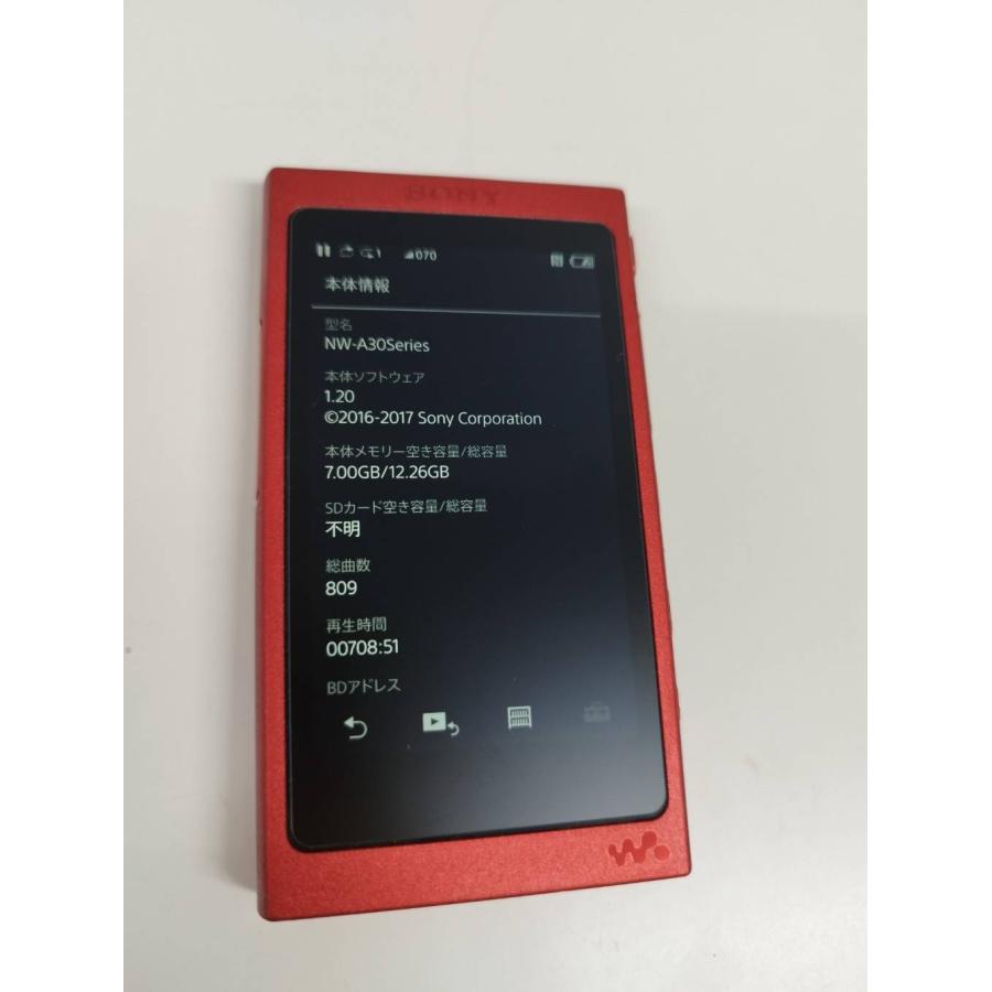 美品】SONY ウォークマン NW-A35/16GB/シナバーレッド : 中古パソコン 
