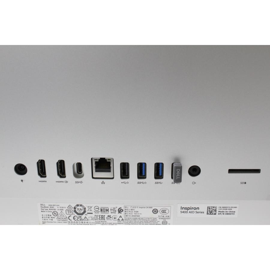 【中古一体型デスクトップPC】Dell〈Inspiron 5400 AIO〉Intel Core i5/SSD256GB+HDD1TB/メモリ8GB (6)の画像