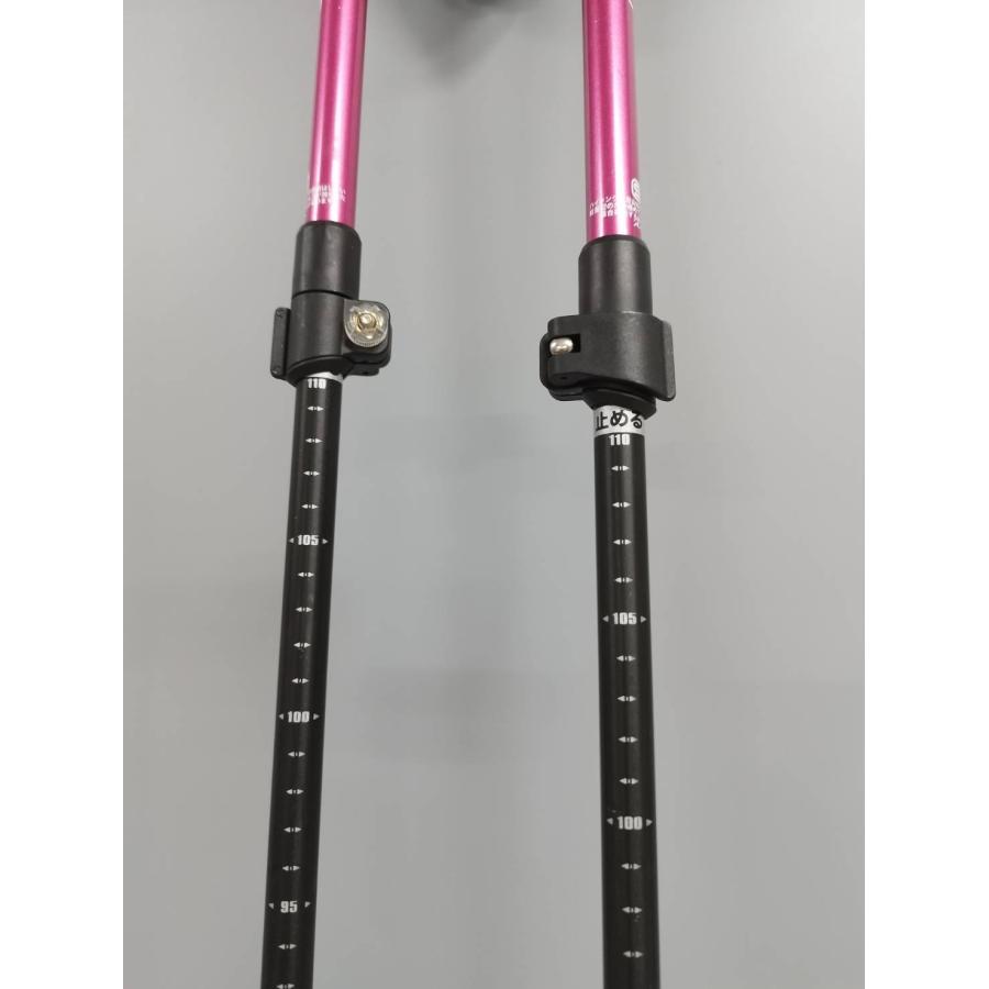 キザキ STRAWBERRY FIELD 110cm/トレッキングポール/ピンク : 中古