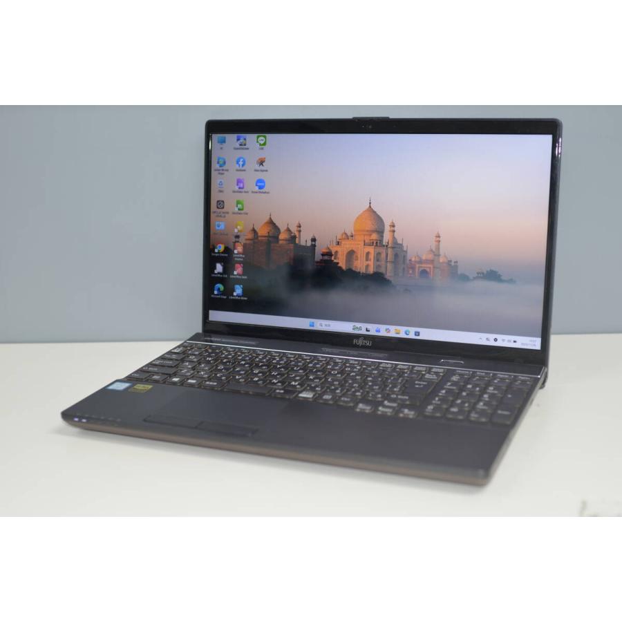 中古良品ノートパソコン 富士通 AH55/D1 Windows11+office 爆速