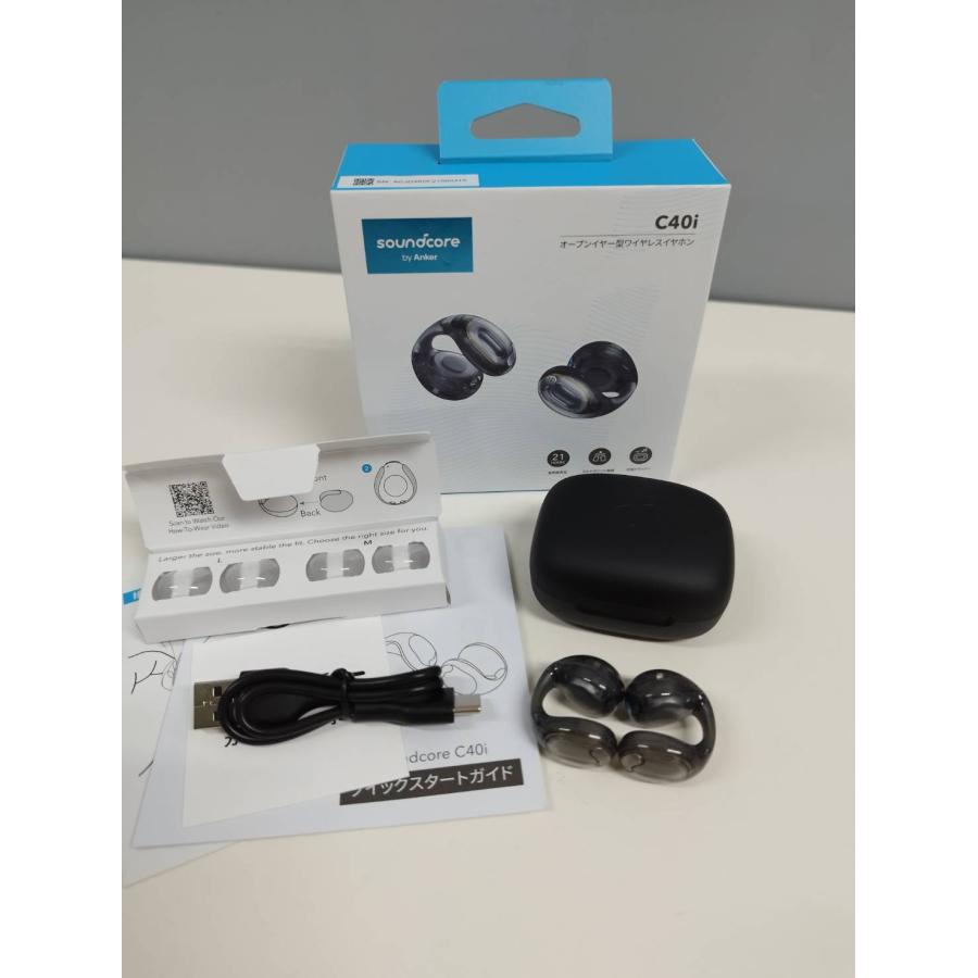 未使用に近い】Soundcore C40i/A3331/ワイヤレスイヤホン/クリア