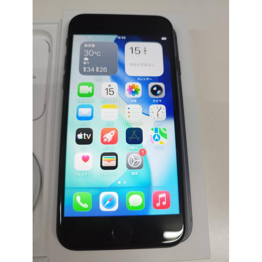 【SIMフリー】iPhone SE 第3世代/A2782/64GB/ミッドナイト〈MMYC3J/A〉バッテリー82％ |  | 01