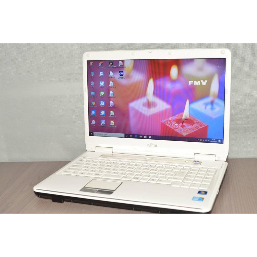 中古ノートパソコン Windows10 office 大容量HDD750GB 富士通 LIFEBOOK AH45/DC i5-480M 4GB 15.6インチ DVDマルチ USB3.0 テン