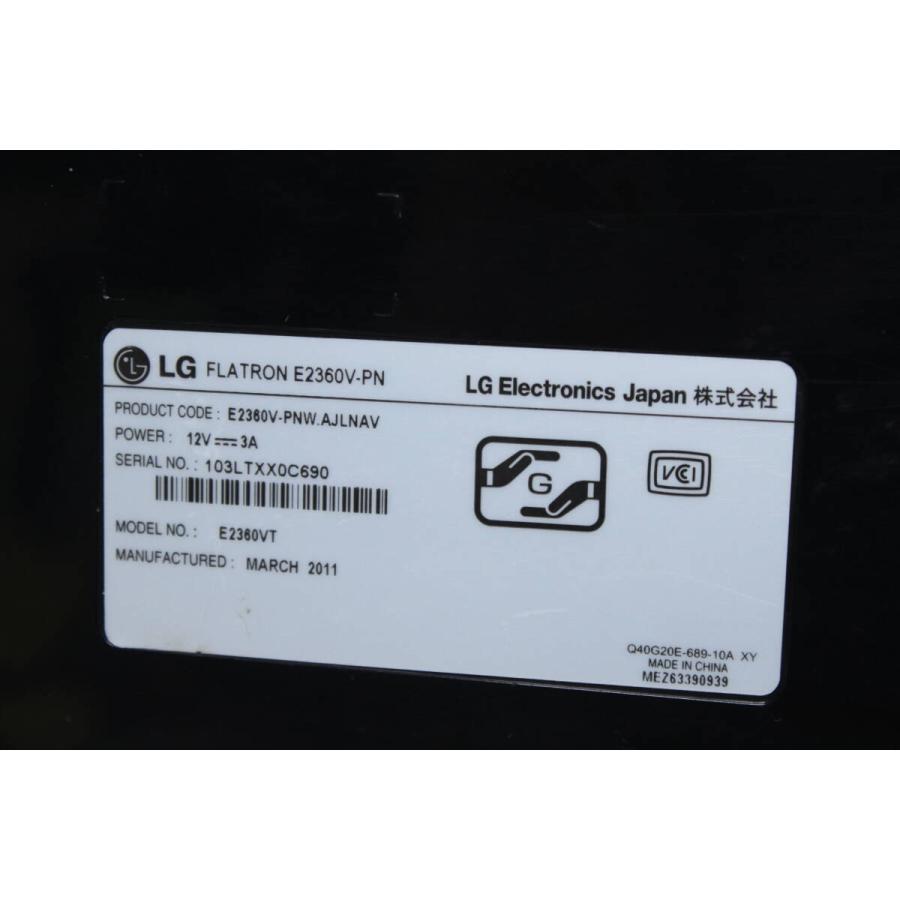 現状品】LG/FLATRON/フルHD液晶モニター/E2360V-PN/23インチ (4 