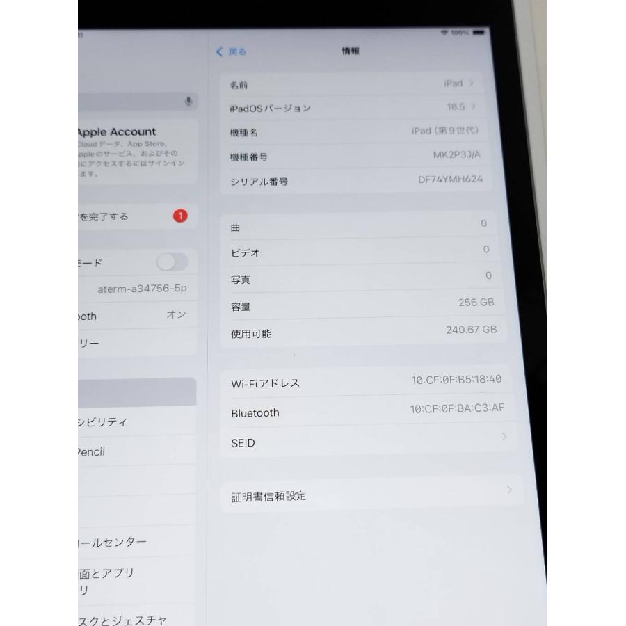 【sakura 】iPad 第9世代 256ギガバイト sakura 】iPad 第9世代 256ギガバイト Apple iPad 10.2インチ 第9世代