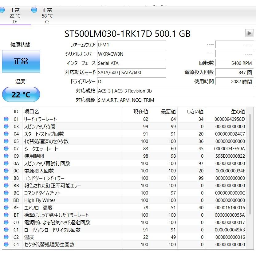 中古ノートPC】HP〈15-db0178AU〉Ryzen 3/SSD256GB+HDD500GB/メモリ8GB