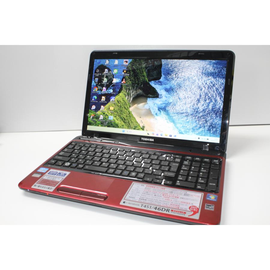 中古ノートPC】東芝〈dynabook T451/46DR〉Intel Core i5/SSD256GB 