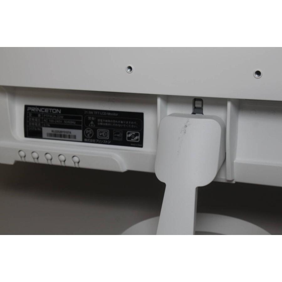 現状品】プリンストン/フルHD液晶モニター/PTFWJA-22W/21.5インチ (6 