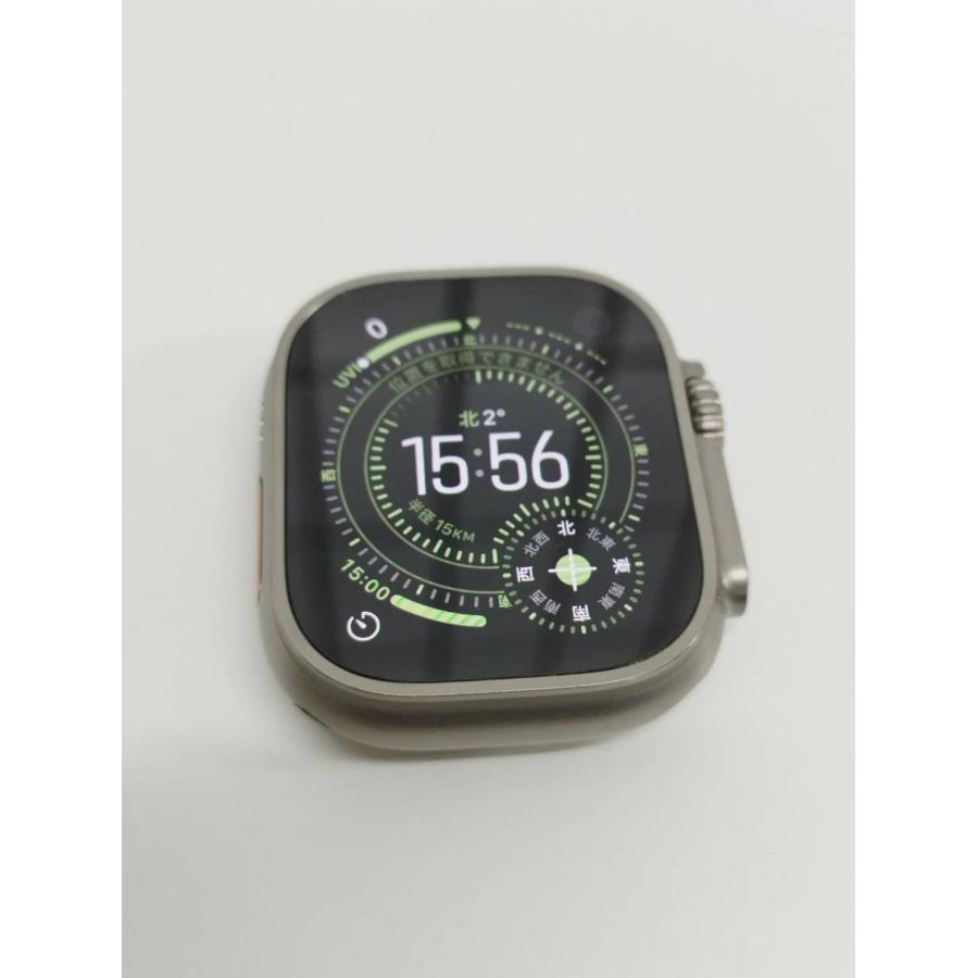 美品】Apple Watch Ultra/GPS+セルラー/49mm/A2684/チタニウム〈MNHG3J