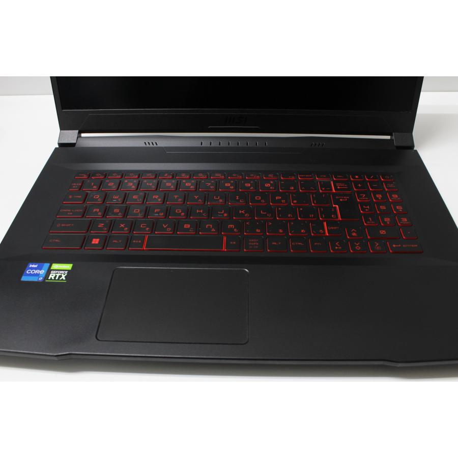 中古ゲーミングノートPC】msi〈Katana-GF76-11UD〉Intel Coe i7