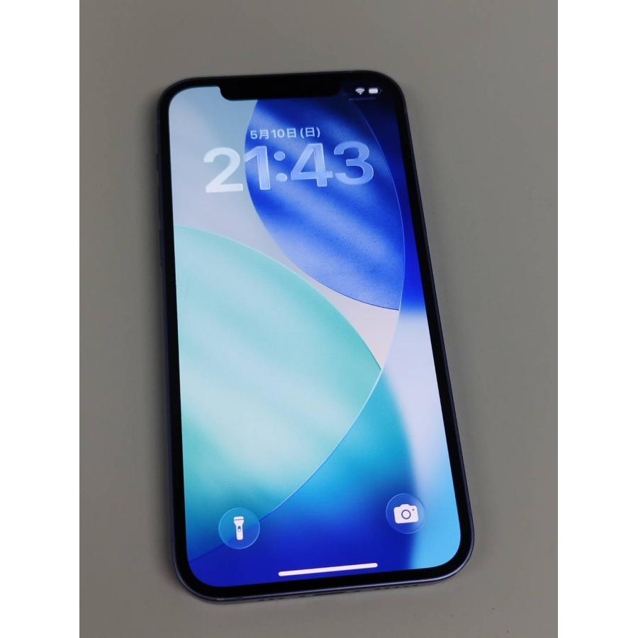 SIMフリー】iPhone 12/A2402/64GB/パープル〈NJNH3J/A〉バッテリー86 