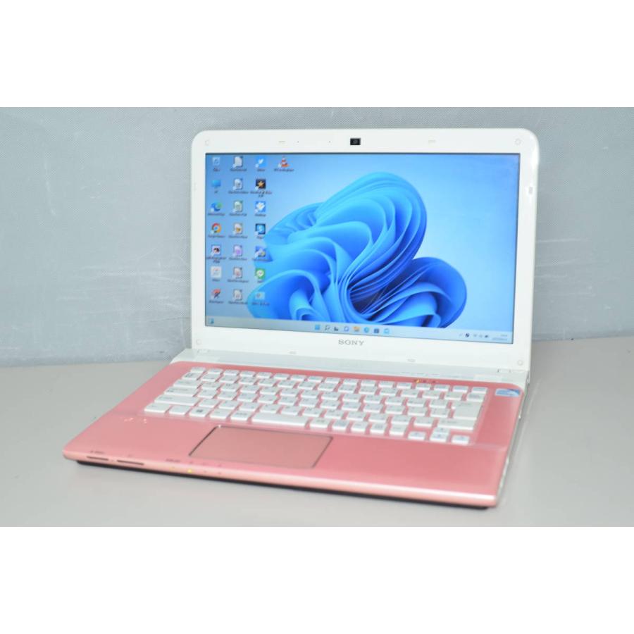 Wi-Fi有 14インチ ノートパソコン SONY SVE14129CJW 中古良品 Pentium
