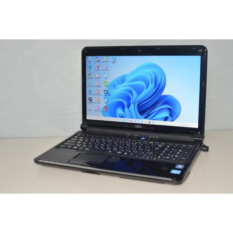 中古良品ノートパソコン 富士通 AH56/E Windows11+office 爆速SSD256GB