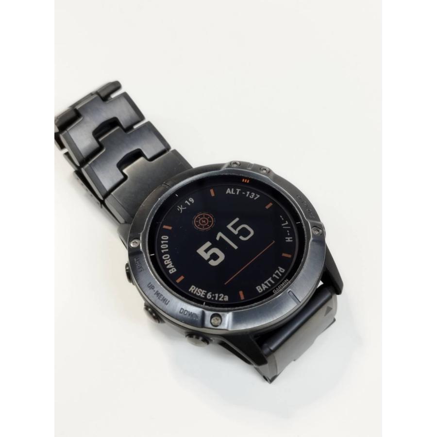 GARMIN FENIX 6X PRO DUAL POWER/Gray Titanium チタンバンド 