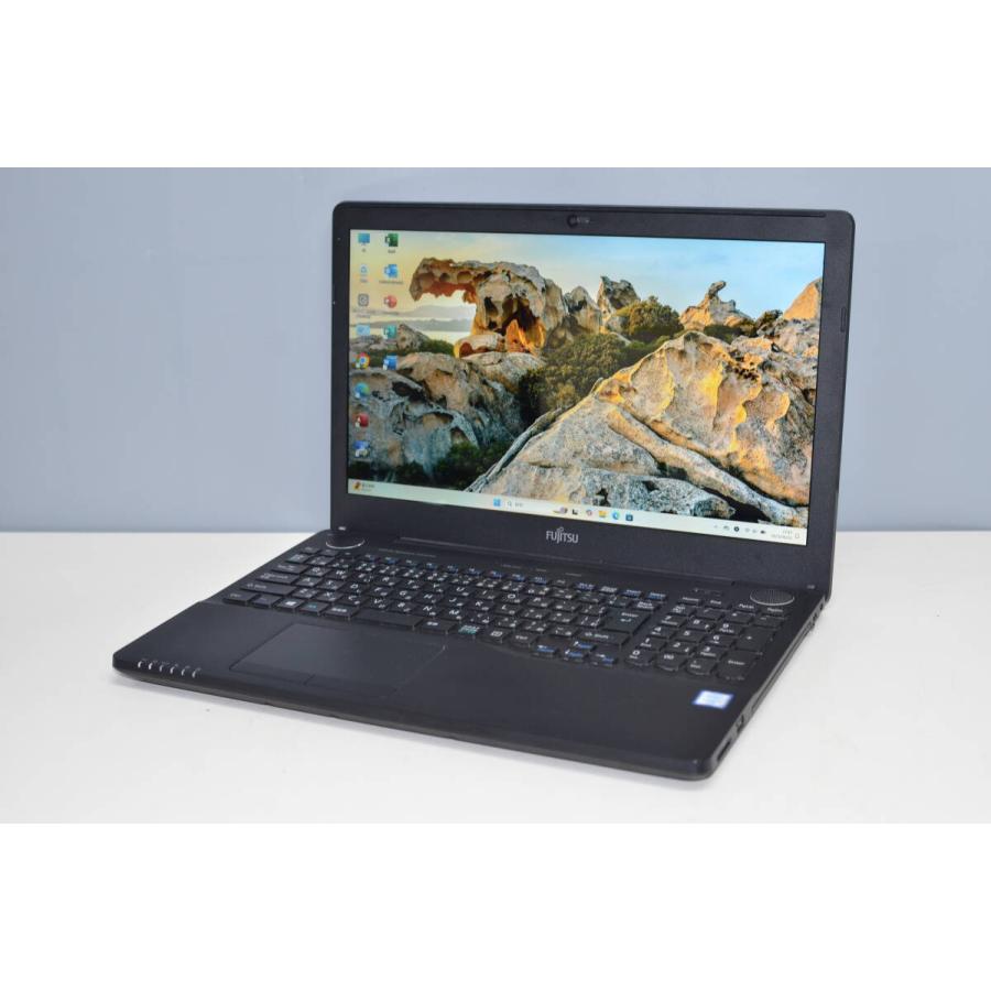 中古美品 新品SSD 日本製 ノートパソコン 15.6型 富士通 AH53/H AMD