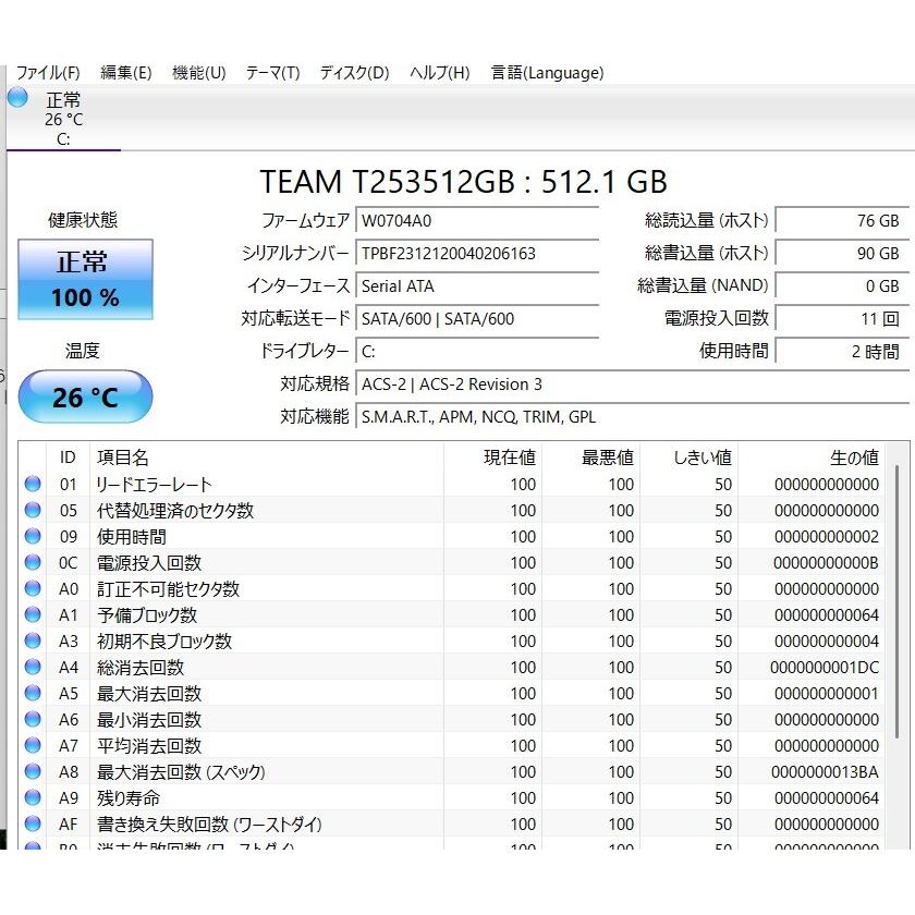 中古ノートパソコン 富士通 AH53/X core i7-6700HQ 爆速SSD512GB