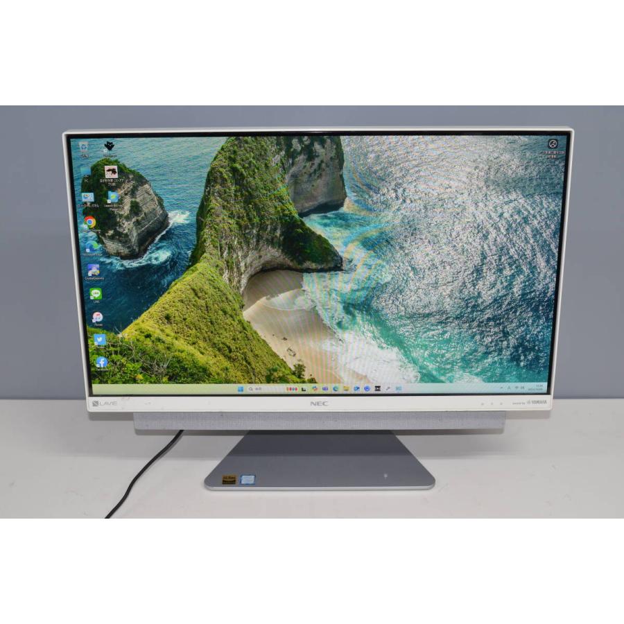 中古一体型パソコン NEC DA770/K Windows11+offce core i7-8550U/爆速SSD512GB/メモリ8GB/23.8インチ/WEBカメラ/ブルーレイ/テレビ機能(2) | 
