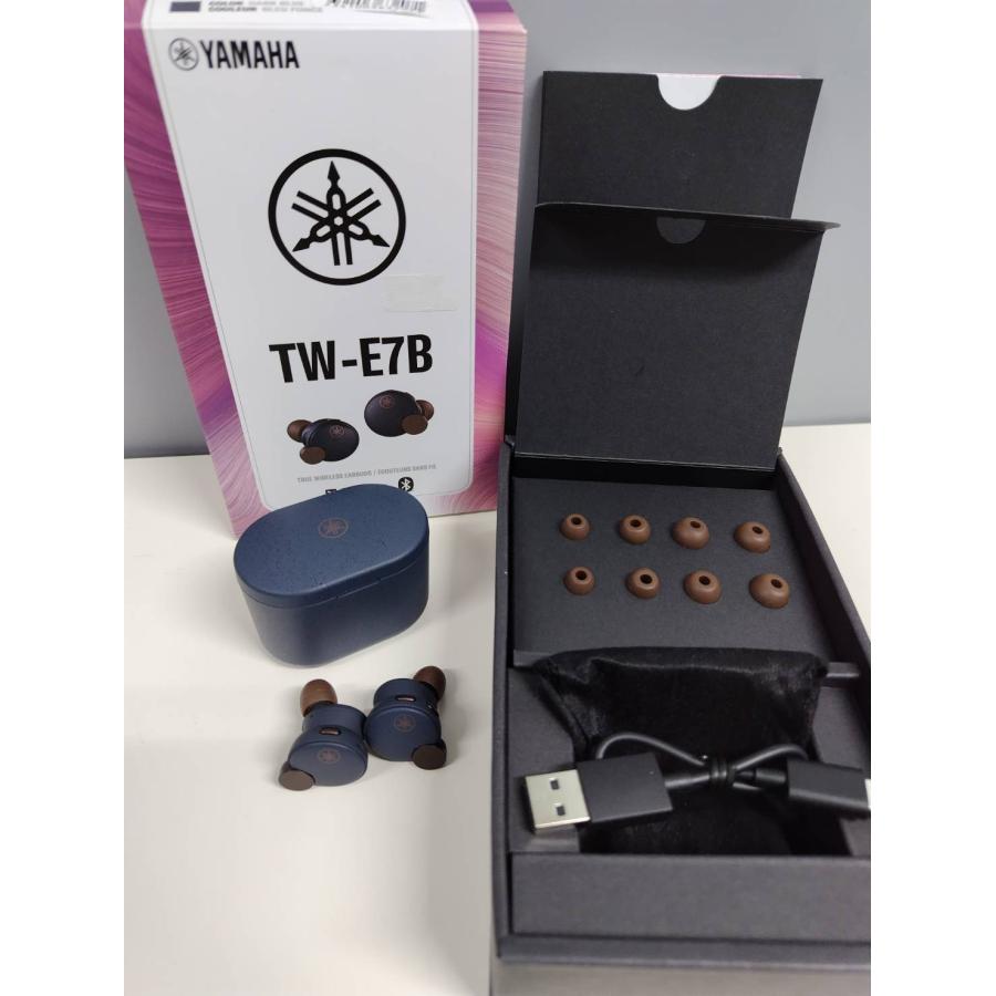 Yamaha TW-E7B イヤフォン　【新品未使用】未開封 未使用に近い】YAMAHA TW-E7B/ワイヤレスイヤホン/ダークブルー : 中古