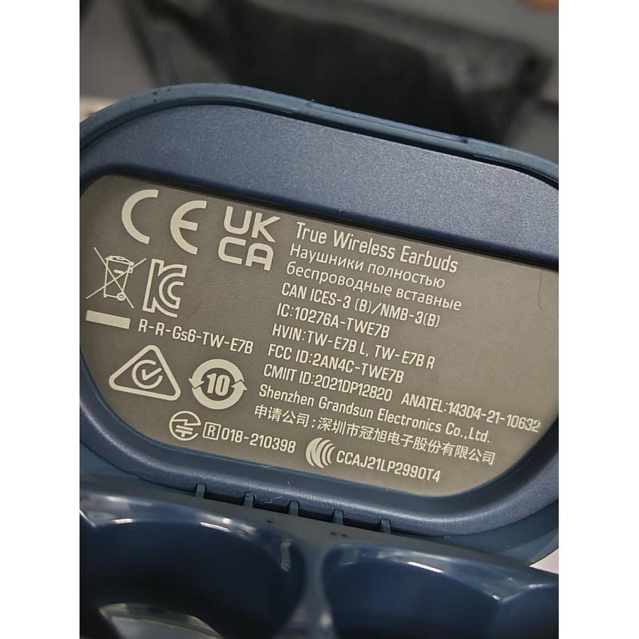 未使用に近い】YAMAHA TW-E7B/ワイヤレスイヤホン/ダークブルー : 中古