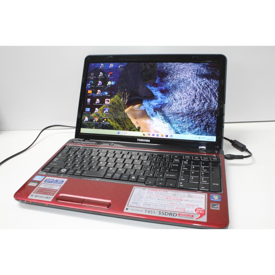 中古ノートPC】東芝〈dynabook T451/35DRD〉Intel Core i5/SSD256GB 